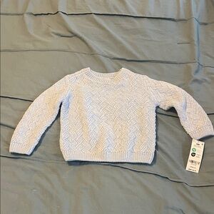Carter's Cashmere Textured Blue Sweater 18 months NWT